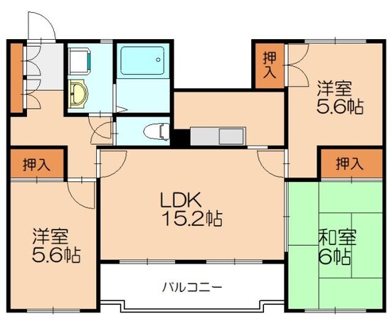 ガーデンハイツ志免の物件間取画像